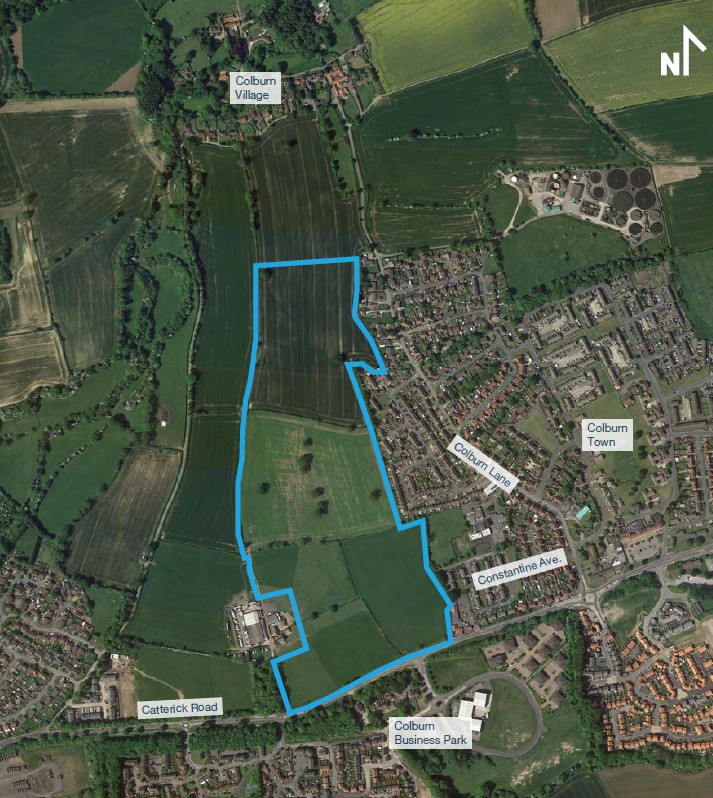 Colburn – Map Site Location Plan for Colburn Grange