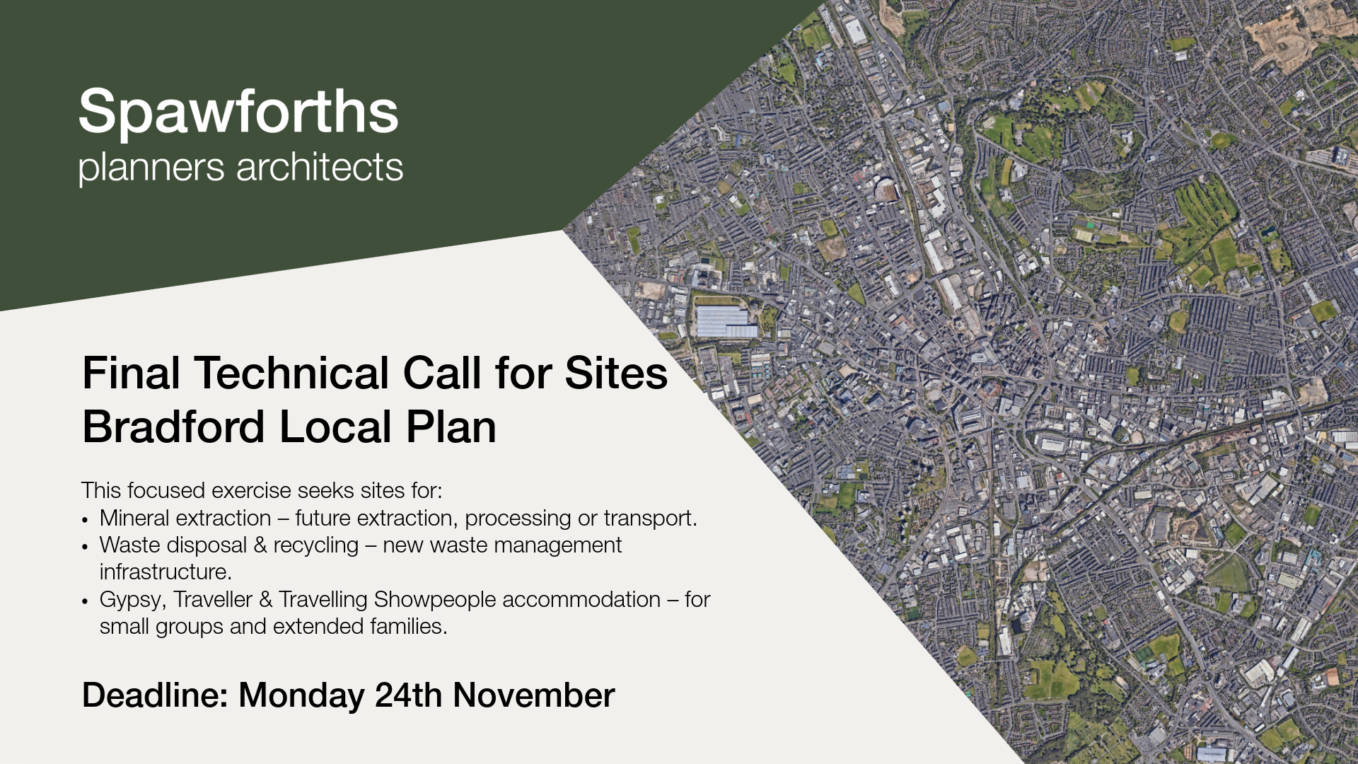 Spawforths Planners Final Bradford Technical Call for Sites - News & Updates