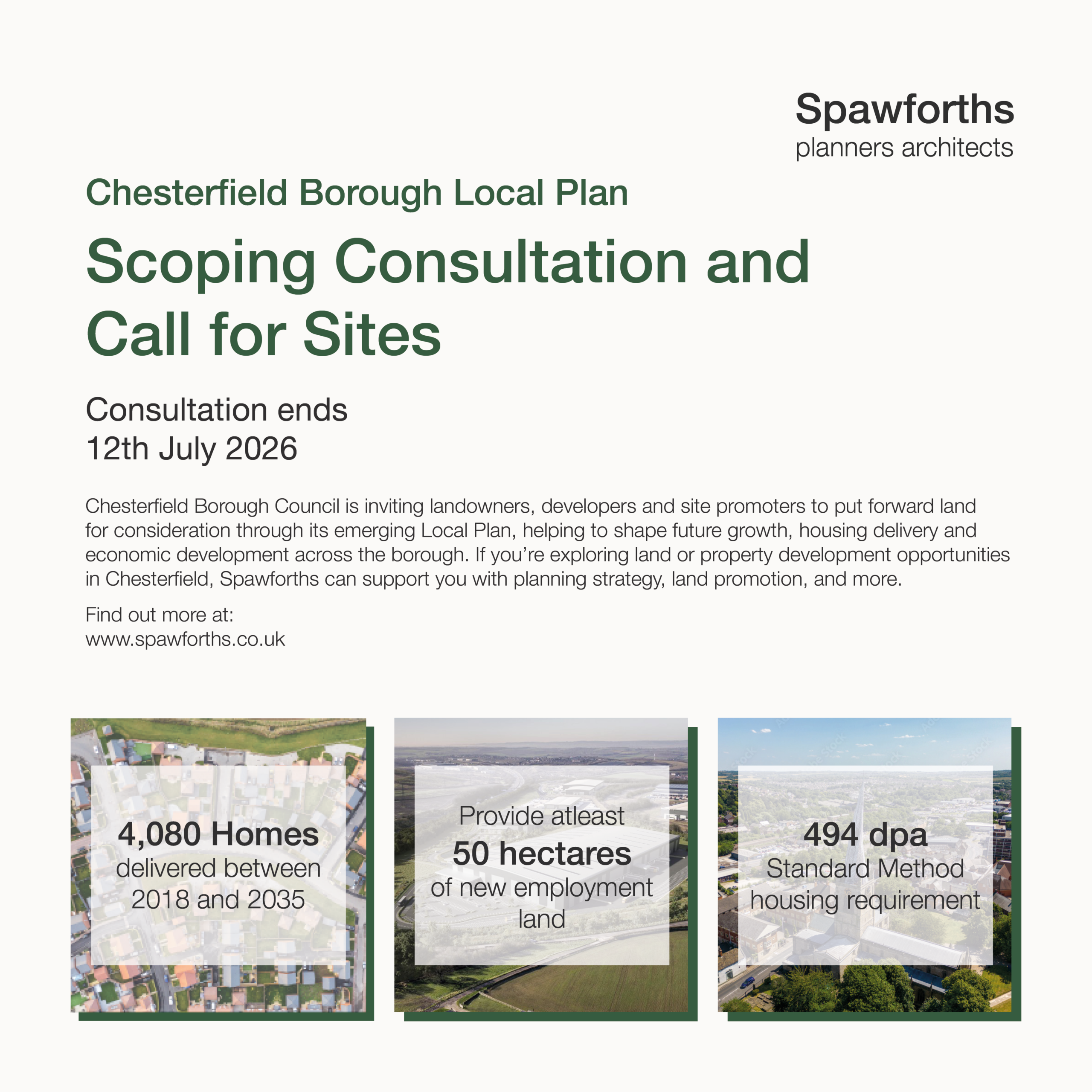 Chesterfield Call for Sites